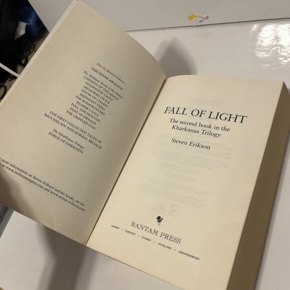 The Kharkanas Trilogy: Fall of Light Book Two by Steven Erikson 2016 Paperback - Picture 8 of 9